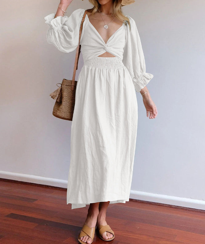 Langes Sommerkleid Damen Maxi Kleid Celina