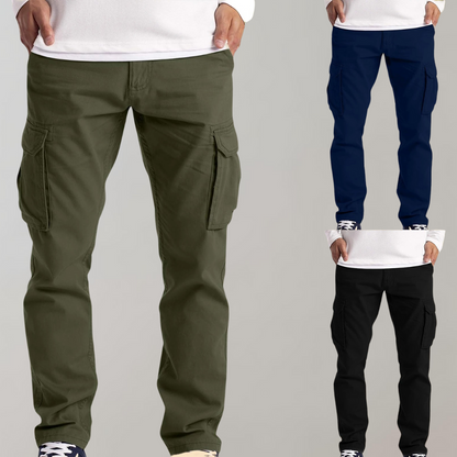 Herren Cargo-Hose Bequem Freizeit Hose Jasper