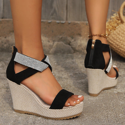 GlamStep™ – Damen Sandalen mit Strassdesign und Bequemer Gummisohle 3