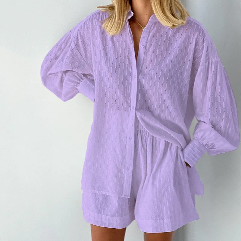 Sommeroutfit 2-teilig Bluse Shorts Damen