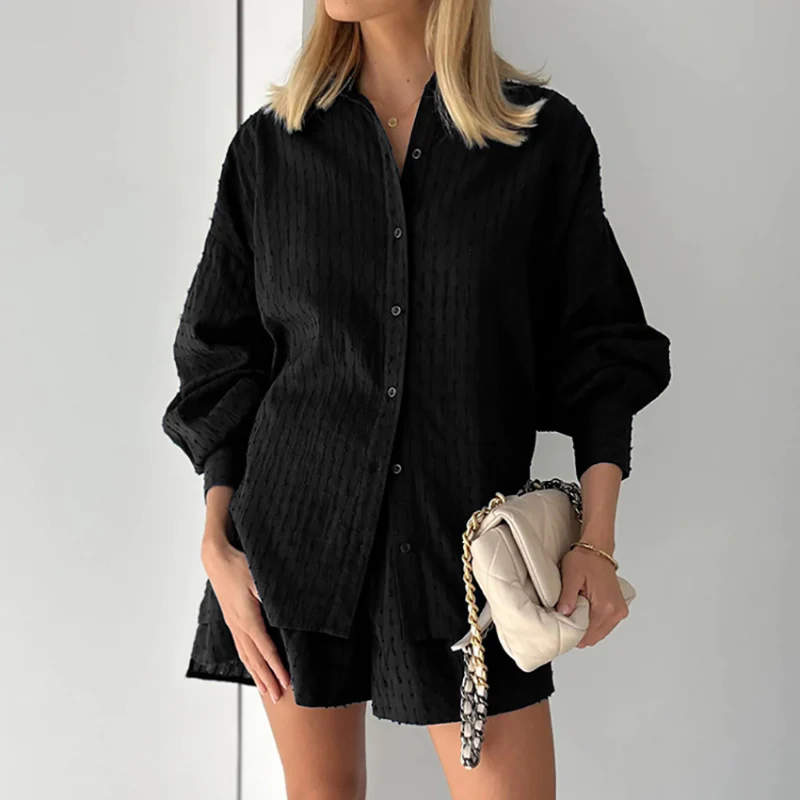 Sommeroutfit 2-teilig Bluse Shorts Damen