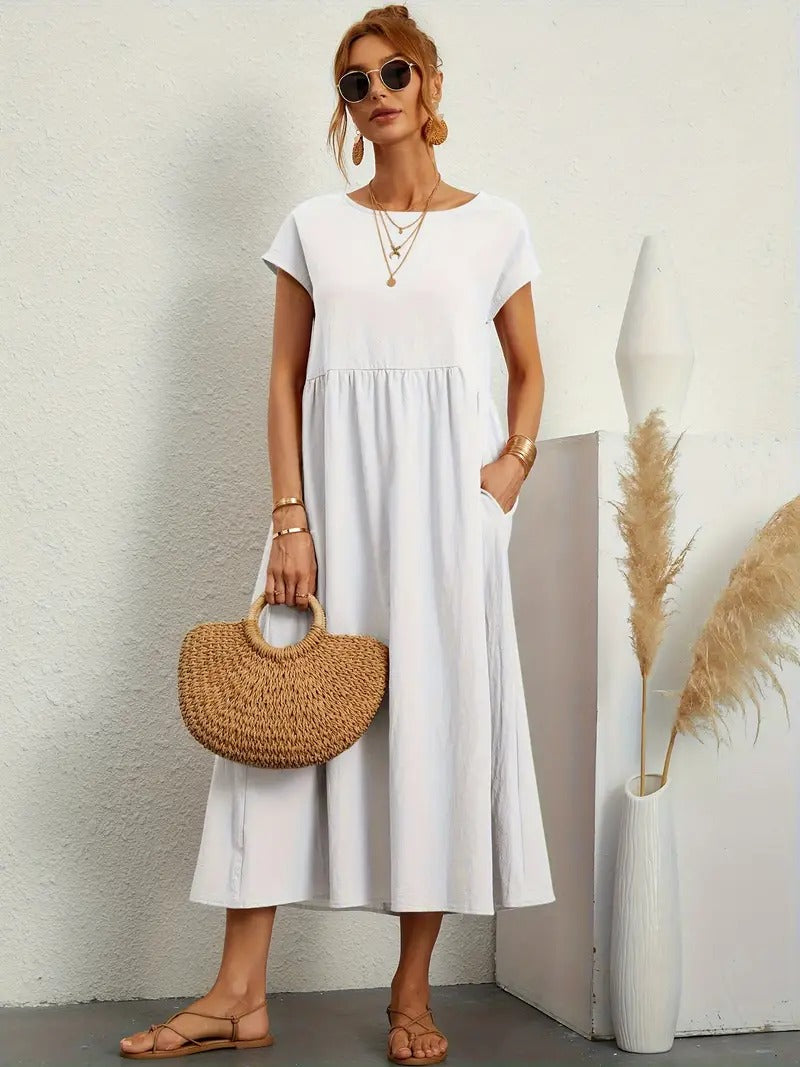 Noémie™ – Damenkleid mit Praktischen Taschen für Eleganten Komfort-6