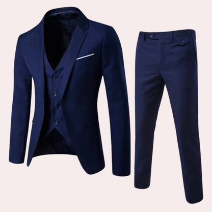 Herrenanzug Dreiteilig Slim Fit Modern