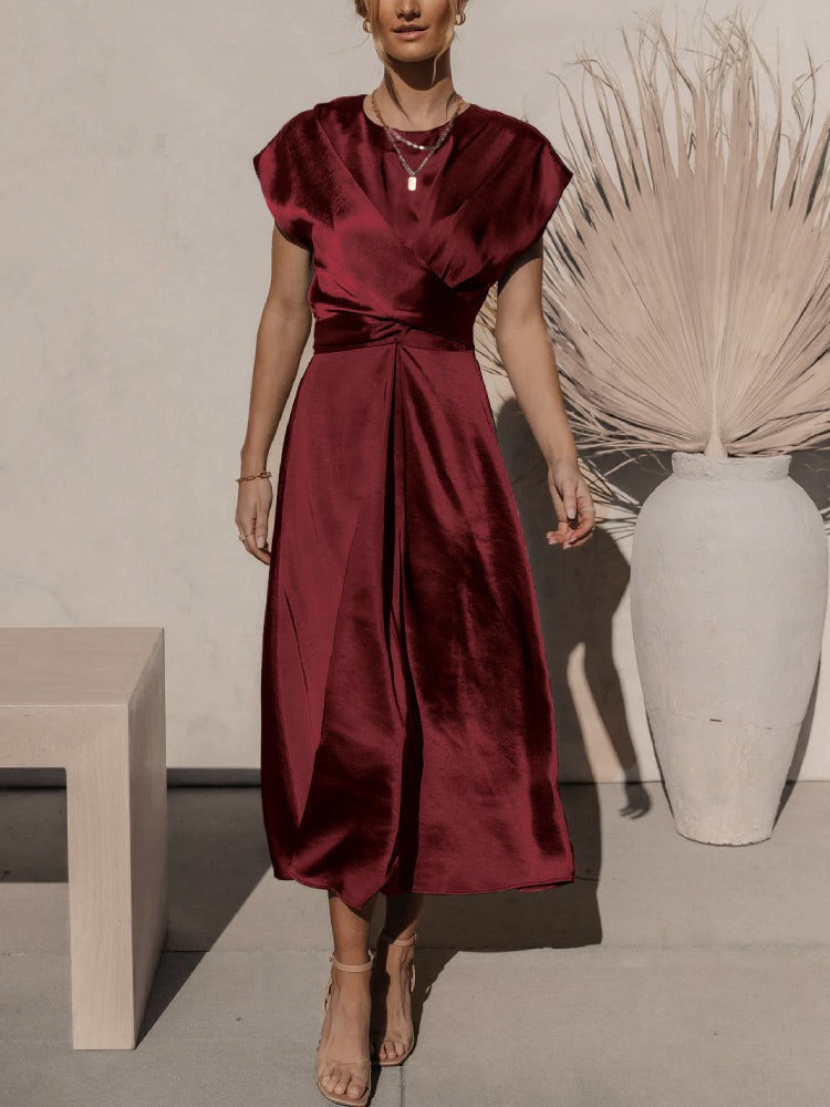 Variant image for Claire™ – Damen Midi Seidenkleid Elegant & Bequem für Hochzeitsgast-17