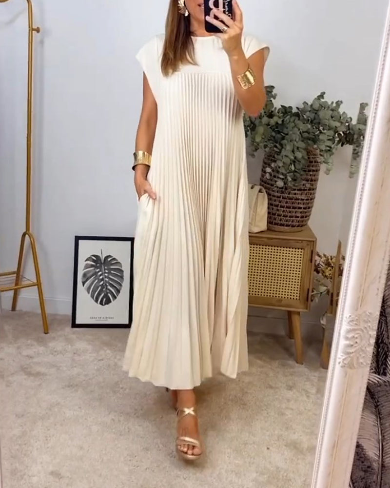 Elise™ – Damen Kleid Hochzeitsgast Mit Eleganten Falten & Atmungsaktivem Stoff-2