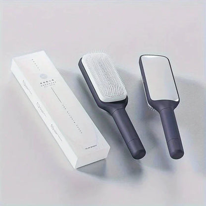 Haarbürste Selbstreinigend 4in1 Glattes Haar