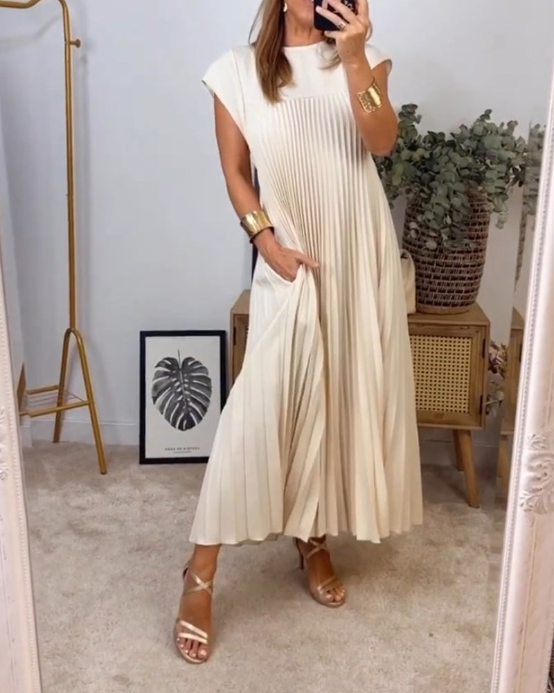 Elise™ – Damen Kleid Hochzeitsgast Mit Eleganten Falten & Atmungsaktivem Stoff-1