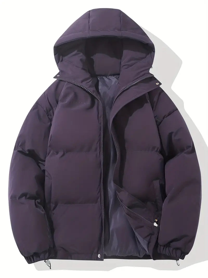 Herren Winterjacke Warm Kapuzenjacke Pufferjacke