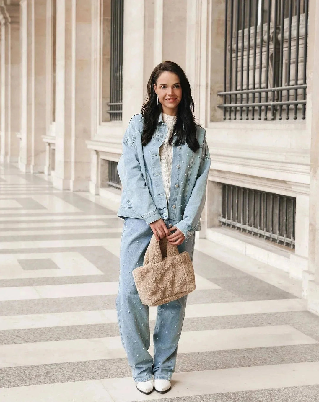 Glitzerjeans Damen Jade Größe Schmucksteine
