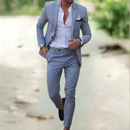Herrenanzug Slim Fit Sommeranzug Elegant