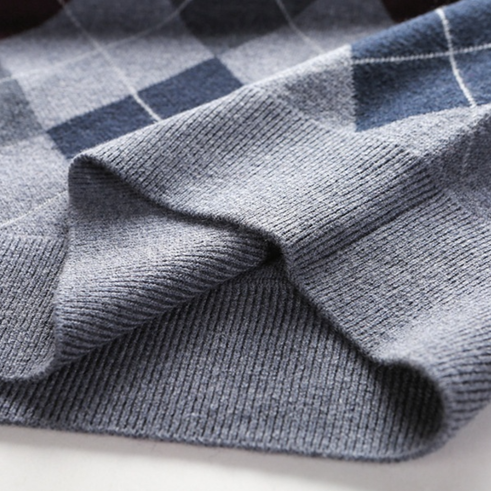 Herren Spencer Argyle Muster Elegannt Modern