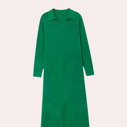 Strick Kleid Midi Lang Damen