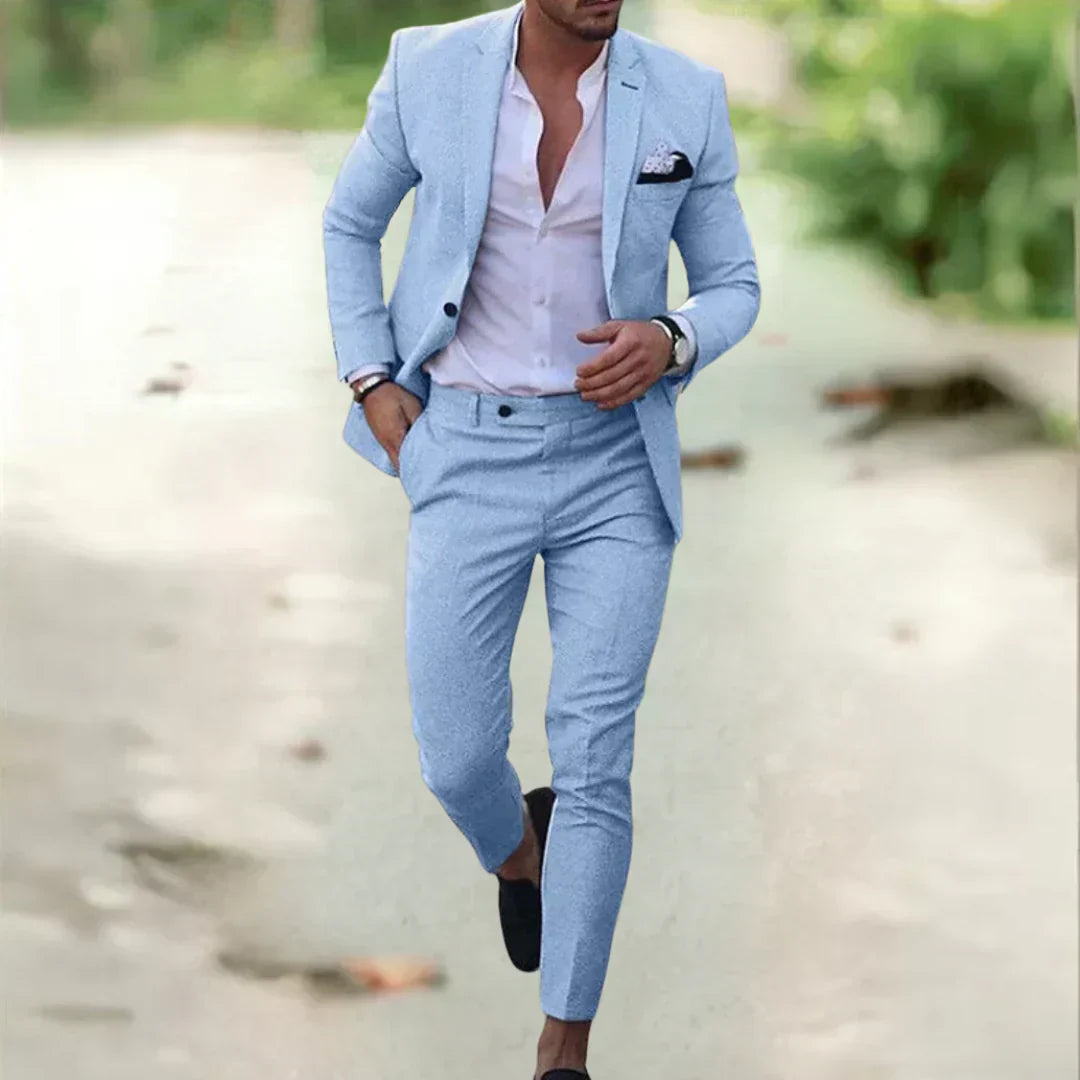 Herrenanzug Slim Fit Sommeranzug Elegant