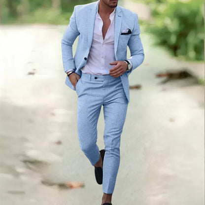 Herrenanzug Slim Fit Sommeranzug Elegant