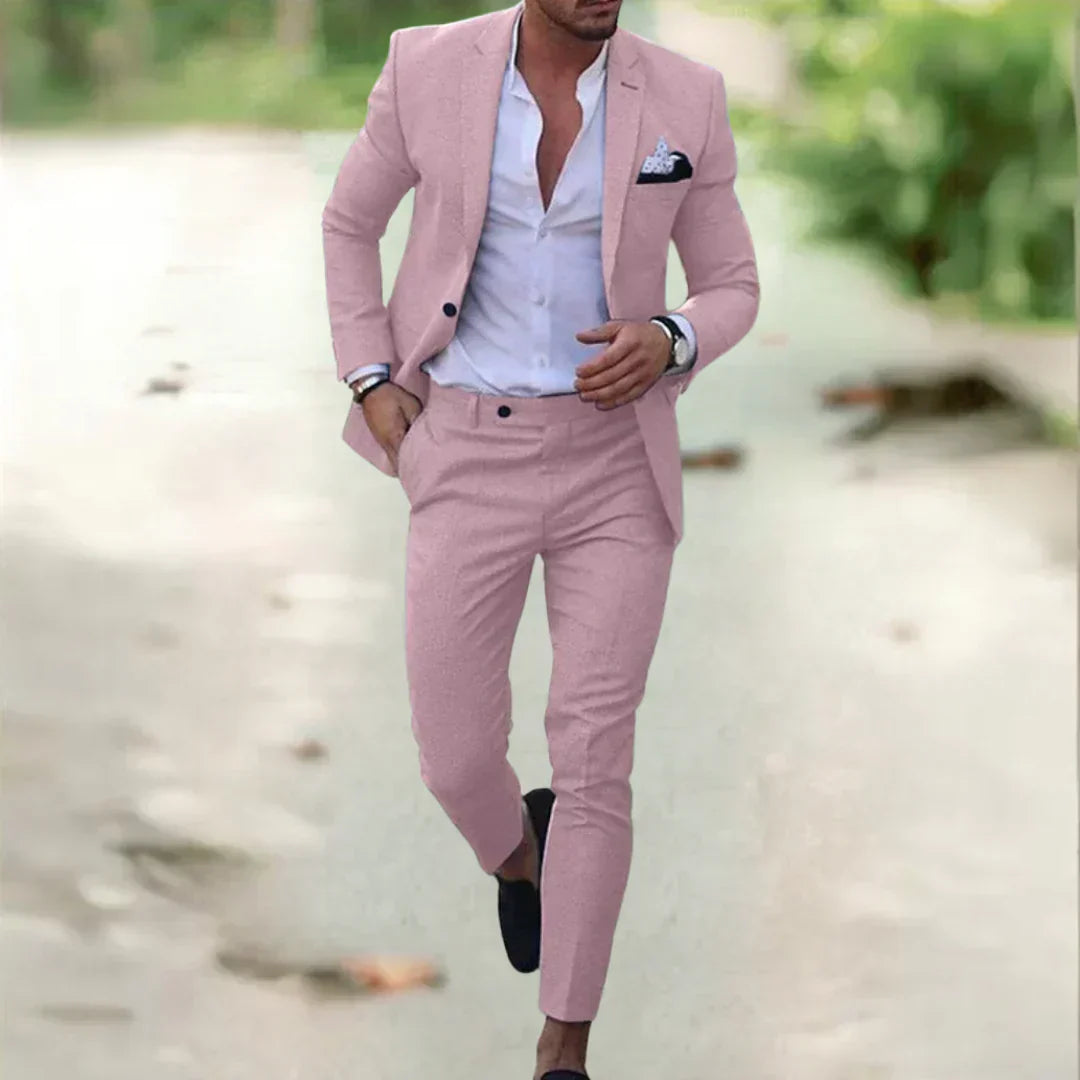 Herrenanzug Slim Fit Sommeranzug Elegant