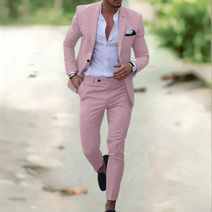 Herrenanzug Slim Fit Sommeranzug Elegant