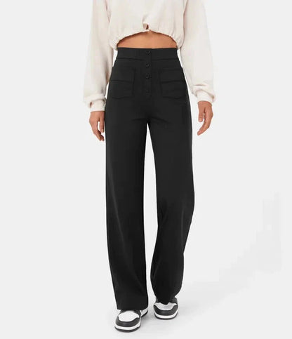 Damenhose Hochtaillig Elastisch Slim Fit