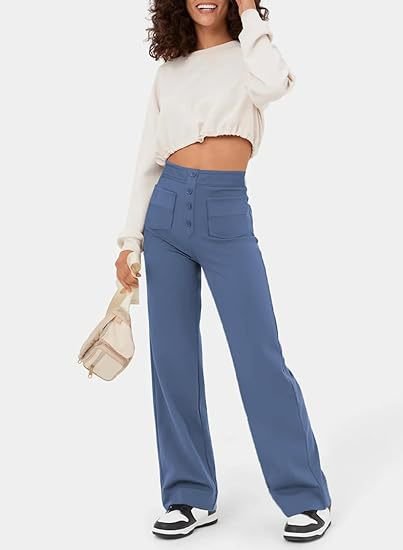 Damenhose Hochtaillig Elastisch Slim Fit