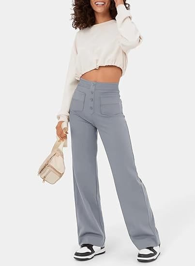 Damenhose Hochtaillig Elastisch Slim Fit