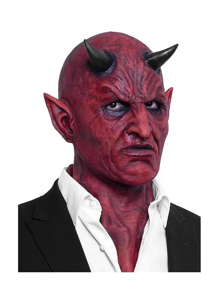 Lucifer Maske Dämonenschwarz Horror - Elarova