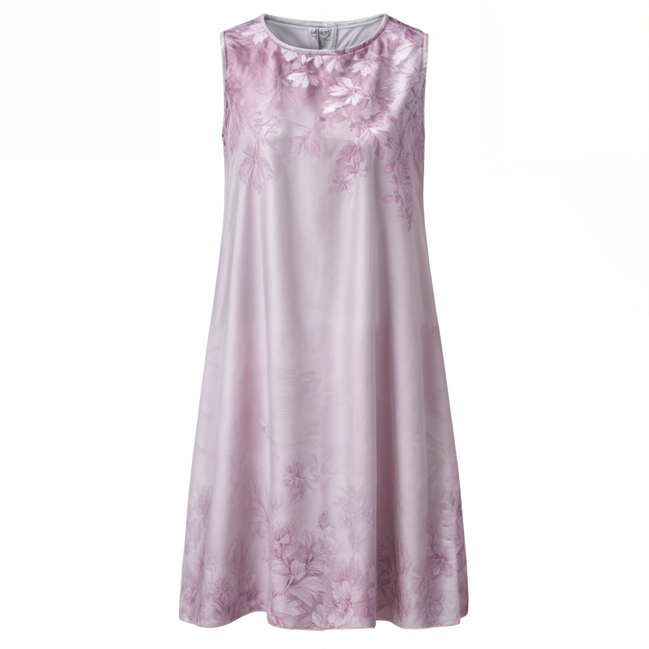 Frauenkleid Geblümt A-Linie mit Weste Elegant Damenkleid