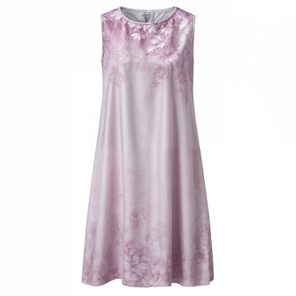 Frauenkleid Geblümt A-Linie mit Weste Elegant Damenkleid