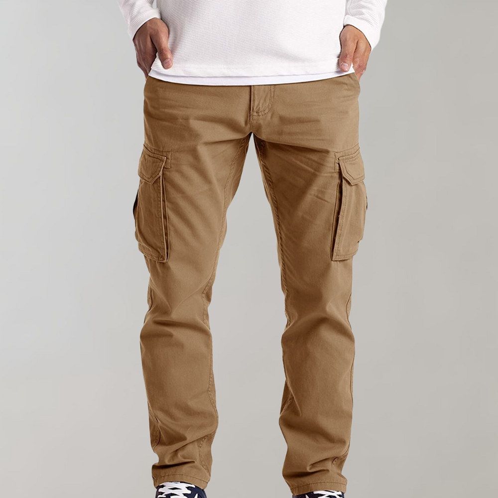 Herren Cargo-Hose Bequem Freizeit Hose Jasper