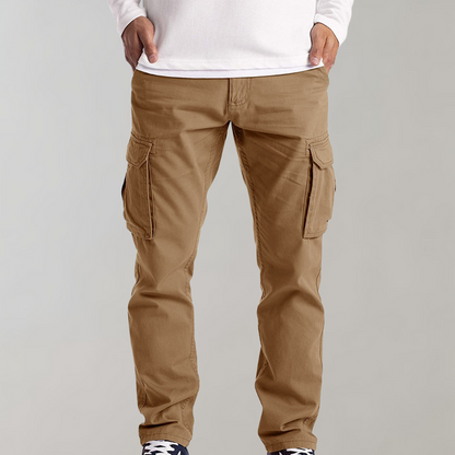 Herren Cargo-Hose Bequem Freizeit Hose Jasper