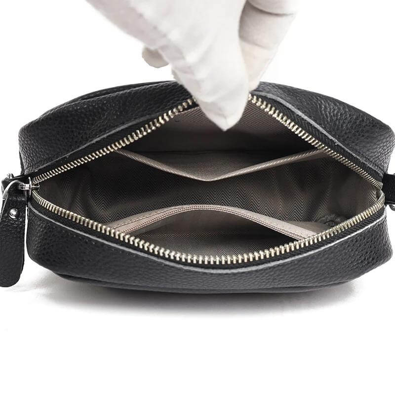 Damenhandtasche Groß Ledertasche Schwarz