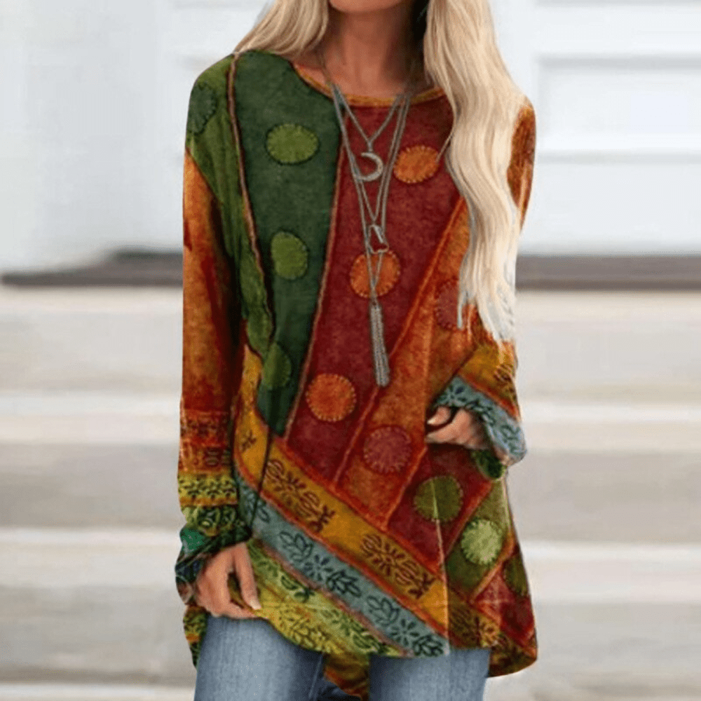 Damenpullover Herbst Vintage Look Großkaros