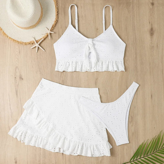 Anika™ – Damen Rüschenset Bikini mit Brazilian-Style und Verspieltem Design 1