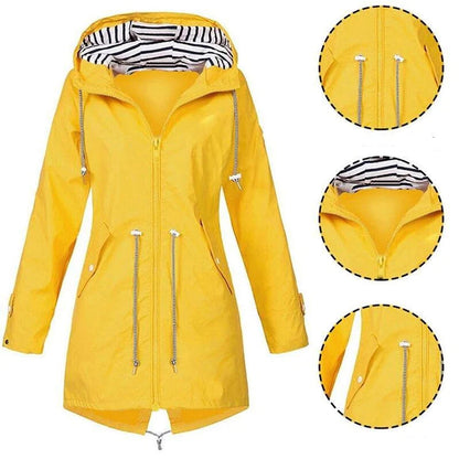 RainShield™ – Premium Wasserdichte Regenjacke für Damen
