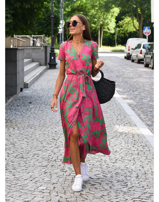 EleganceFlow™ – Damen Kleid aus Weichem Stoff für Komfort & Vielseitigkeit-1