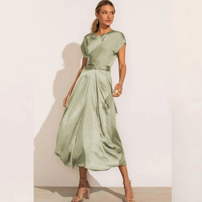 Variant image for Claire™ – Damen Midi Seidenkleid Elegant & Bequem für Hochzeitsgast-9
