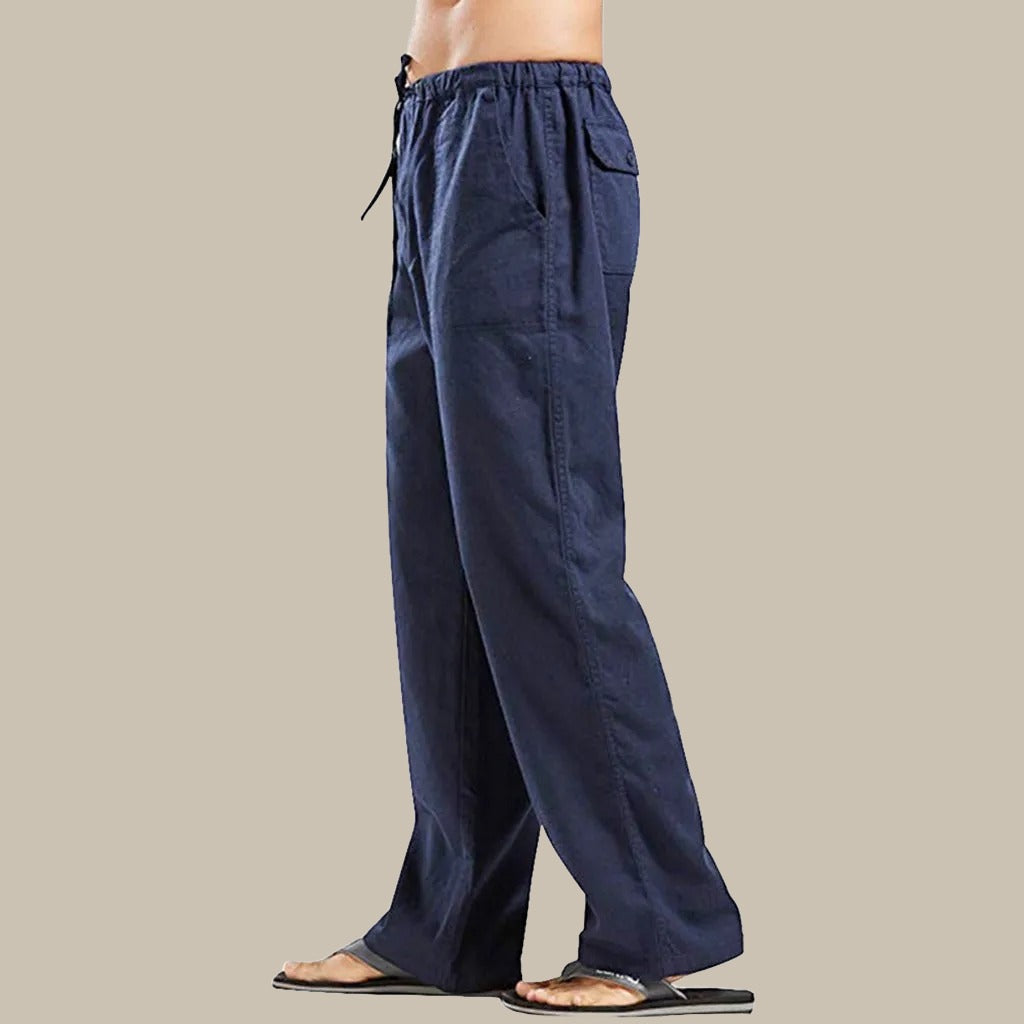 Leinen Sommerhose Herren Leicht Bequem