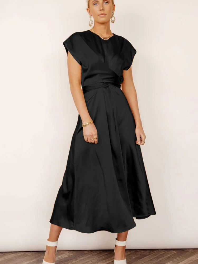 Variant image for Claire™ – Damen Midi Seidenkleid Elegant & Bequem für Hochzeitsgast-13