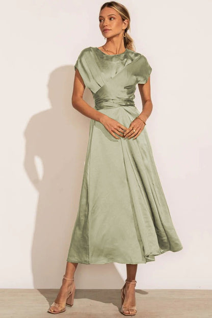 Claire™ – Damen Midi Seidenkleid Elegant & Bequem für Hochzeitsgast-5