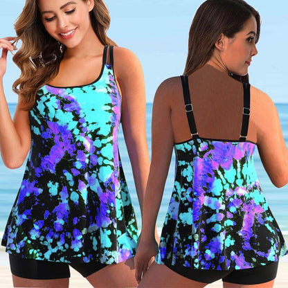 Große Größen Tankini Badeanzug Damen Schwimmen